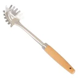  Stainless Steel Spaghetti Server with Wooden Handle -image-1