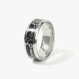yousta Men Silver-Plated Metal Band Ring-picture-45
