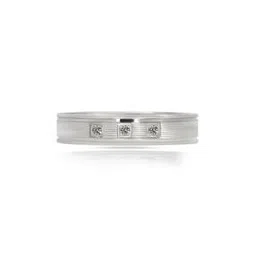 Women Sterling Silver Stone Band Ring-image-5