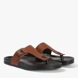 Slip-On T-Strap Sandals-image-6