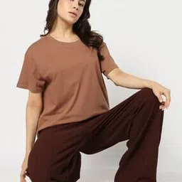 Women Regular Fit Crew-Neck T-Shirt-image-91
