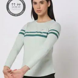 performax Fastdry Striped Crew-Neck T-Shirt-picture-34