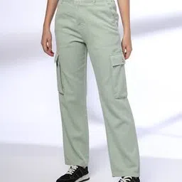 lee cooper Women Loose Fit Cargo Jeans-picture-32