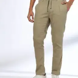 dnmx Men Regular Fit Pleated Trousers-picture-14