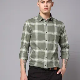 u.s. polo assn. Men'S Yarn Dyed Matt Checks Full Sleeve Shirts image 1