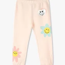 kg frendz Girls Smiley Floral Print Joggers-picture-37