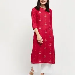 max Women Floral Print Straight Kurta-picture-24