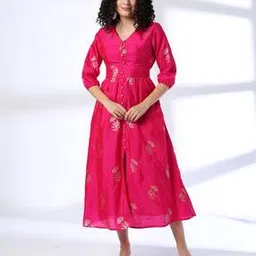 fusion Women Printed Fit & Flare Dress-picture-29