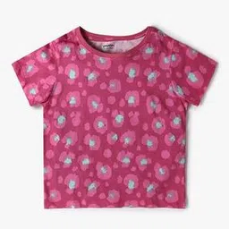 yousta Girls All-Over Printed Regular Fit Crew-Neck T-Shirt-picture-37