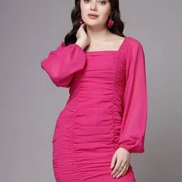 aayu-all about you Women Square-Neck Bodycon Dress-picture-40