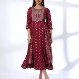 avaasa set Women Printed A-Line Dress-picture-23