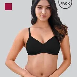 lux venus Women Pack of 2 Non-Wired Bras-picture-50