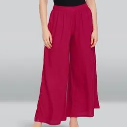 lyra Flared Palazzos with Elasticated Waist-picture-27