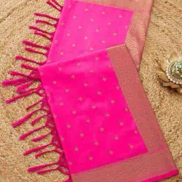 soch Women Woven Design Dupatta with Tassels image 1
