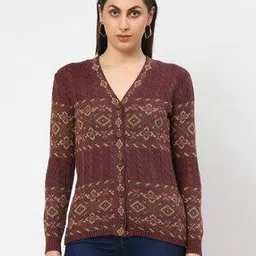 kalt Women Floral Print Cardigan with Full Sleeves-picture-42