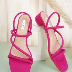 elle Women Multi-Strap Chunky Heeled Sandals image 1