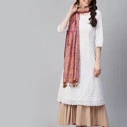 weavers villa Paisley Print Stole with Tassels-picture-50