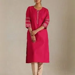 soch Women Round-Neck Straight Kurta-picture-11