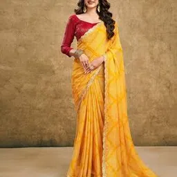 satrani Women Chiffon Saree-picture-13