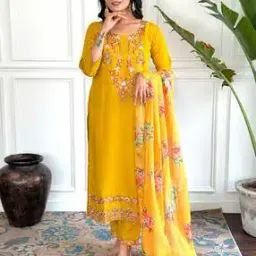 besucher Women Embroidery Straight Kurta Set-picture-37