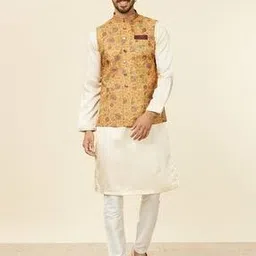 manyavar Men Embroidered Nehru Jacket-picture-32