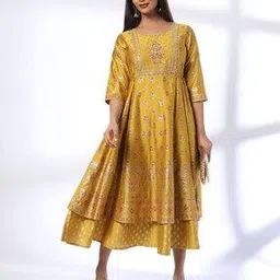 Women Floral Print A-Line Dress-image-28