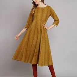 deckedup Flared Kurta with Lace Detail-picture-27