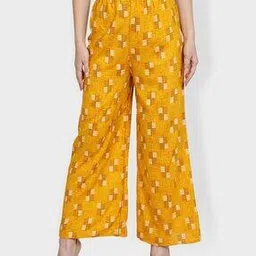 fabclub Printed Palazzos with Elasticated Waistband-picture-23