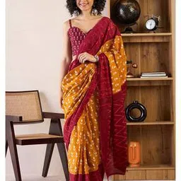 saree mall Women Floral Print Pre-Stitched Saree with Tassels-picture-18