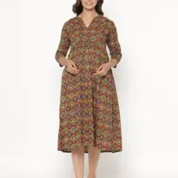 crafiqa Women Printed Fit & Flare Dress-picture-31