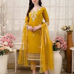 berrylicious Women Embroidered Straight Kurta Suit Set-picture-47