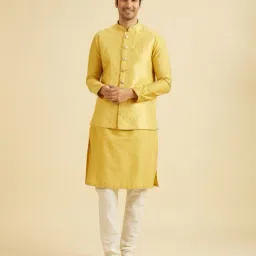 manyavar Men Regular Fit Nehru jacket image 1