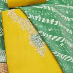 soch  Women Embroidery Unstitched Dress Material-picture-15