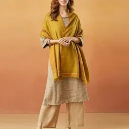 Women Printed Stole with Fringes-image-1