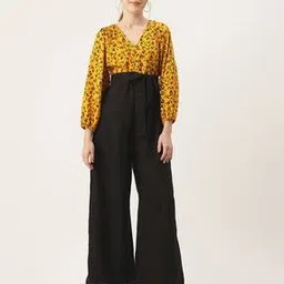 leia Women Printed Jumpsuit with Waist Tie-Up-picture-45