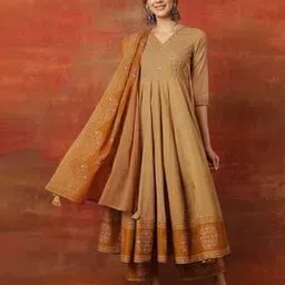 kimayra Women Emebllished Printed Anarkali Kurta Set-picture-21