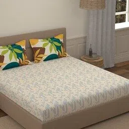portico 144 TC Morning Glory Cotton Bedsheet-picture-42