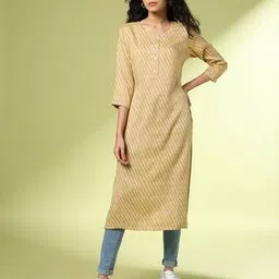 acai Women Geometric Print Straight Kurta-picture-45