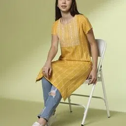 acai Women Printed Round-Neck Straight Kurta-picture-35