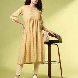 acai Women Printed A-Line Kurta-picture-39