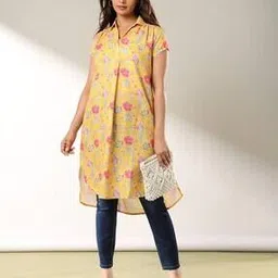nyrika Women Floral Print High-Low A-Line Tunic-picture-38