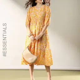 nyrika Women Floral Print Tiered Dress-picture-27