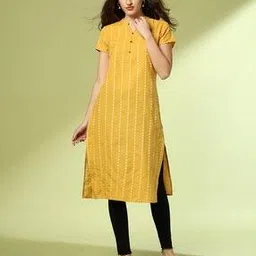 acai Women Striped Straight Kurta-picture-40