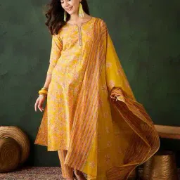 vastramyaa Women Floral Kurta Set image 1