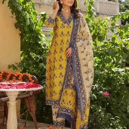 gosriki Women Block Print Straight Kurta Suit Set-picture-31