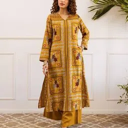 indie picks Floral Straight Kurta Set-picture-35