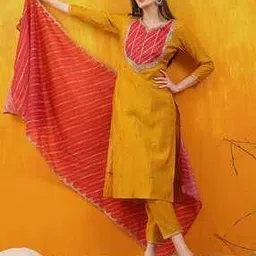 berrylicious Women Embroidered Straight Kurta Set-picture-44