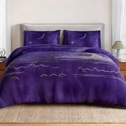 spaces 132 TC Printed King-Sized Bedsheet with Pillow Covers-picture-52