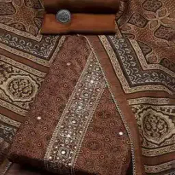 biba Women Embroidered Unstitched Dress Material-picture-11