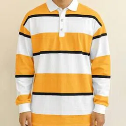 eyebogler Men Striped Oversized Fit T-Shirt-picture-16